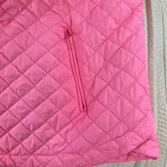T by Talbots Lightweight Pink Diamond Quilted Puffer Vest Tulip Hem (Size 2X) - Picture 5 of 11